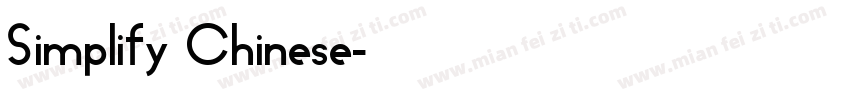 Simplify Chinese字体转换